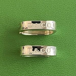 Tiffany & Co. T & CO 1837 Square Narrow Cushion Hoop Earrings
